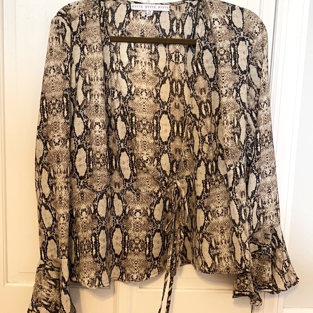 Hyfve snakeskin top